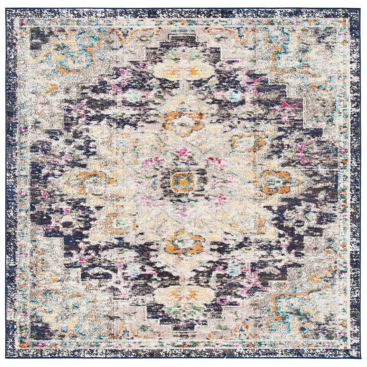 SAFAVIEH Madison Katelijne Boho Medallion Distressed Rug