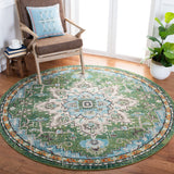 SAFAVIEH Madison Katelijne Boho Medallion Distressed Rug