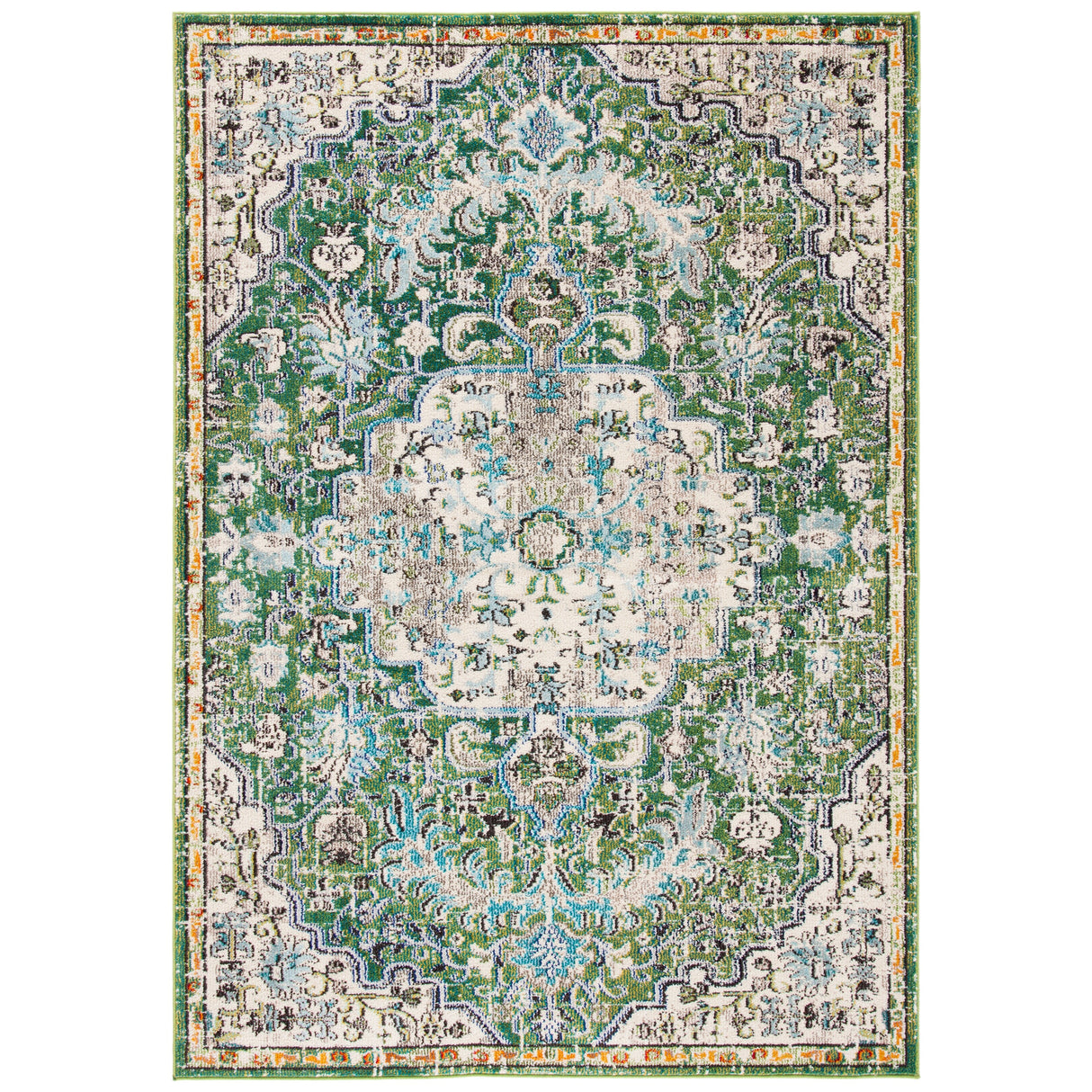 SAFAVIEH Madison Libusa Boho Medallion Distressed Rug