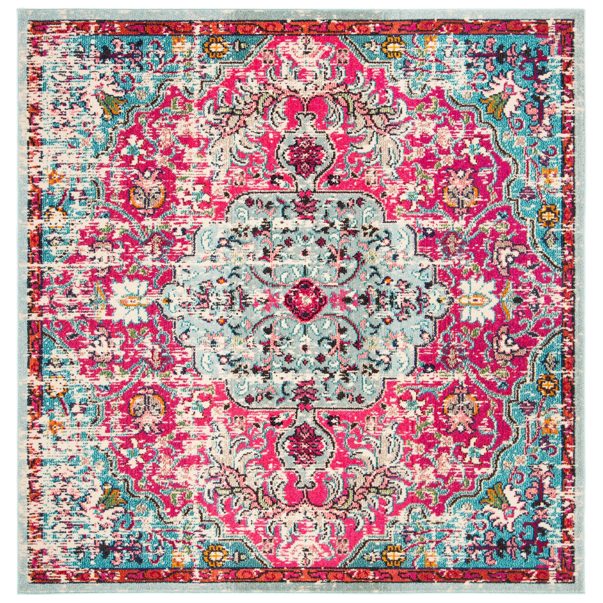 SAFAVIEH Madison Libusa Boho Medallion Distressed Rug