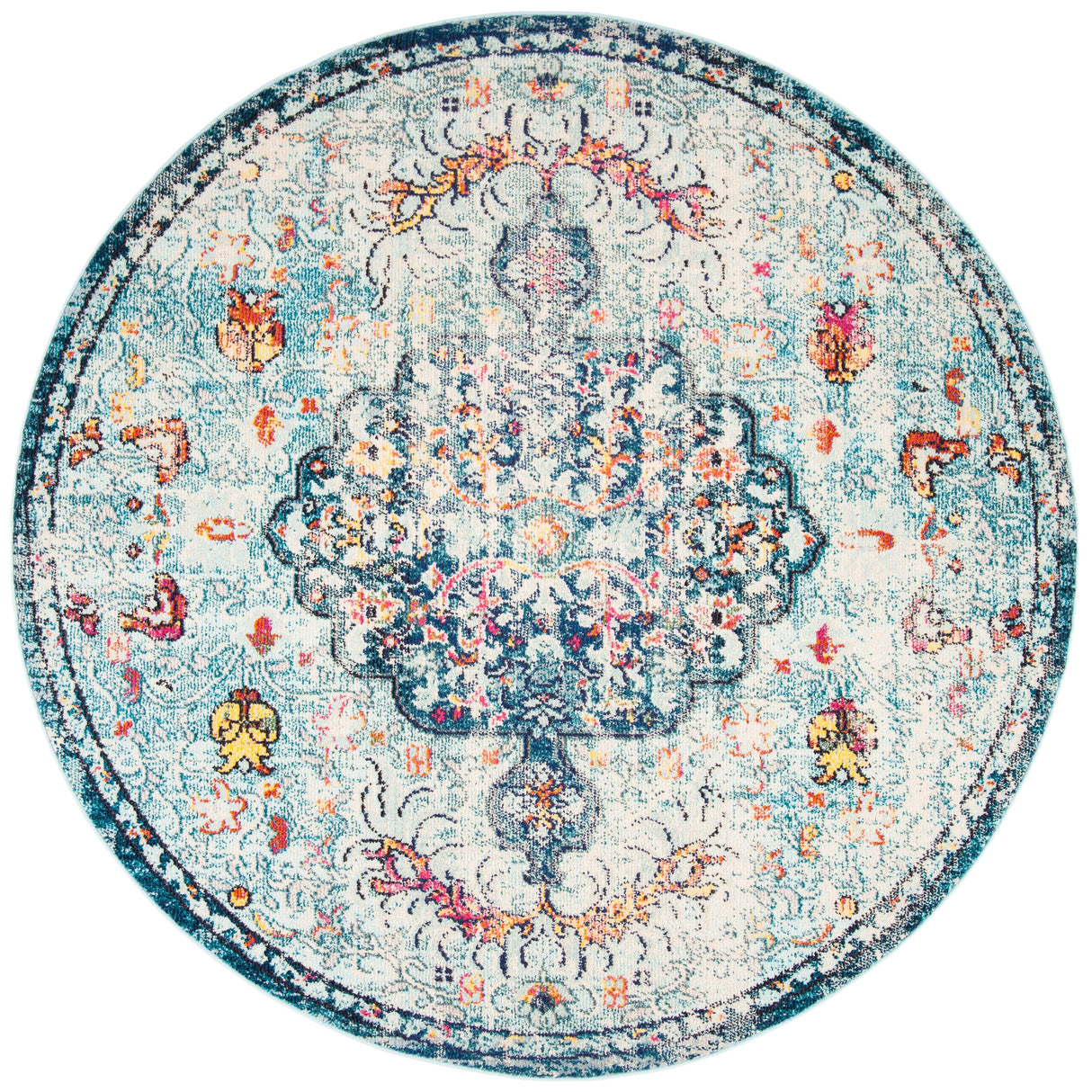 SAFAVIEH Madison Libusa Boho Medallion Distressed Rug