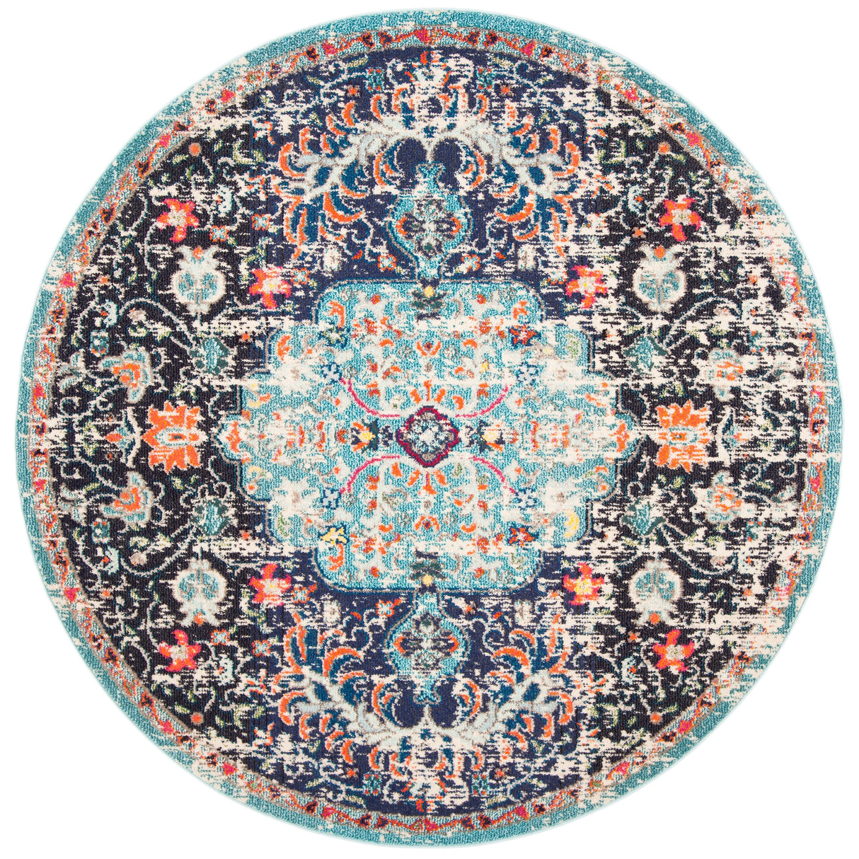 SAFAVIEH Madison Libusa Boho Medallion Distressed Rug