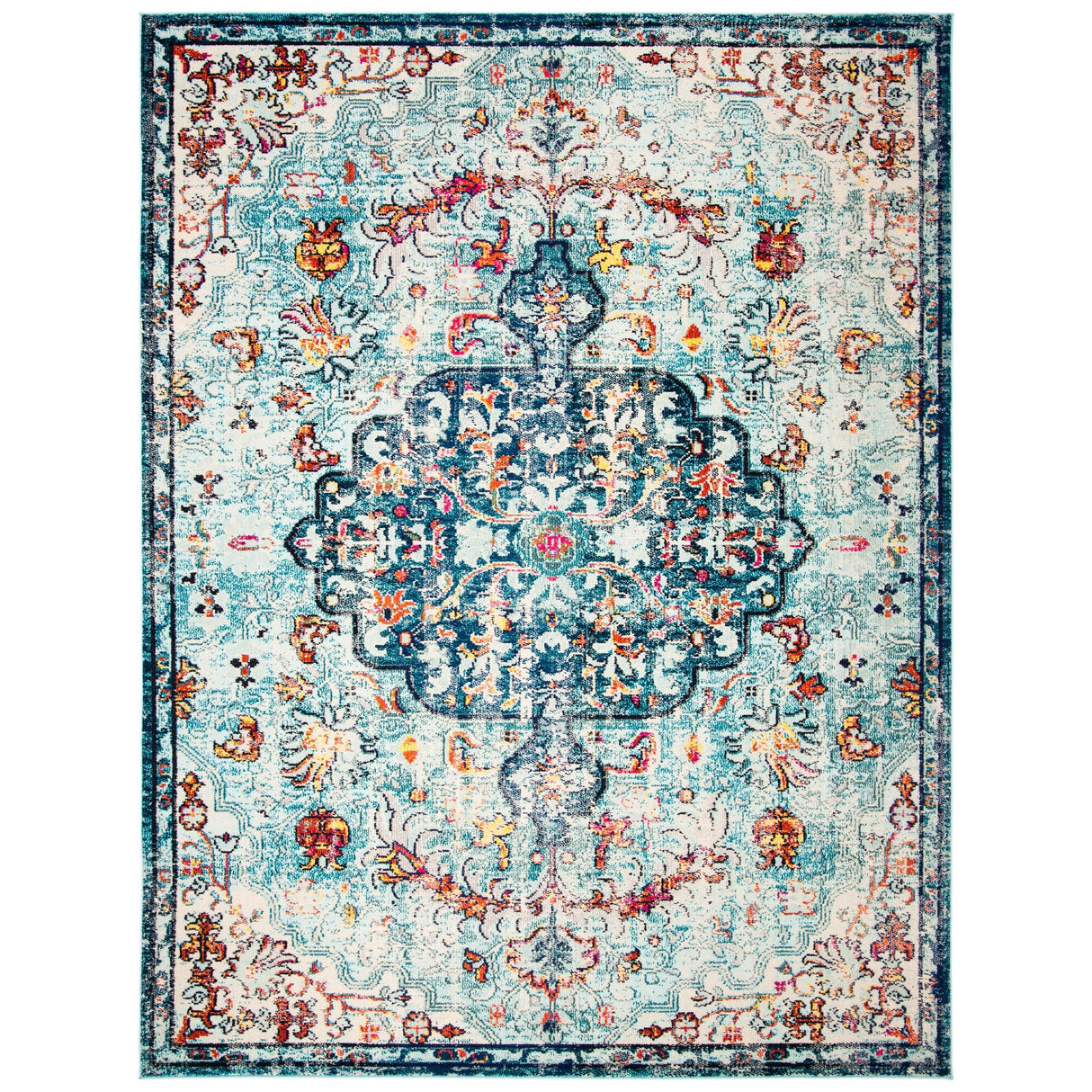 SAFAVIEH Madison Libusa Boho Medallion Distressed Rug