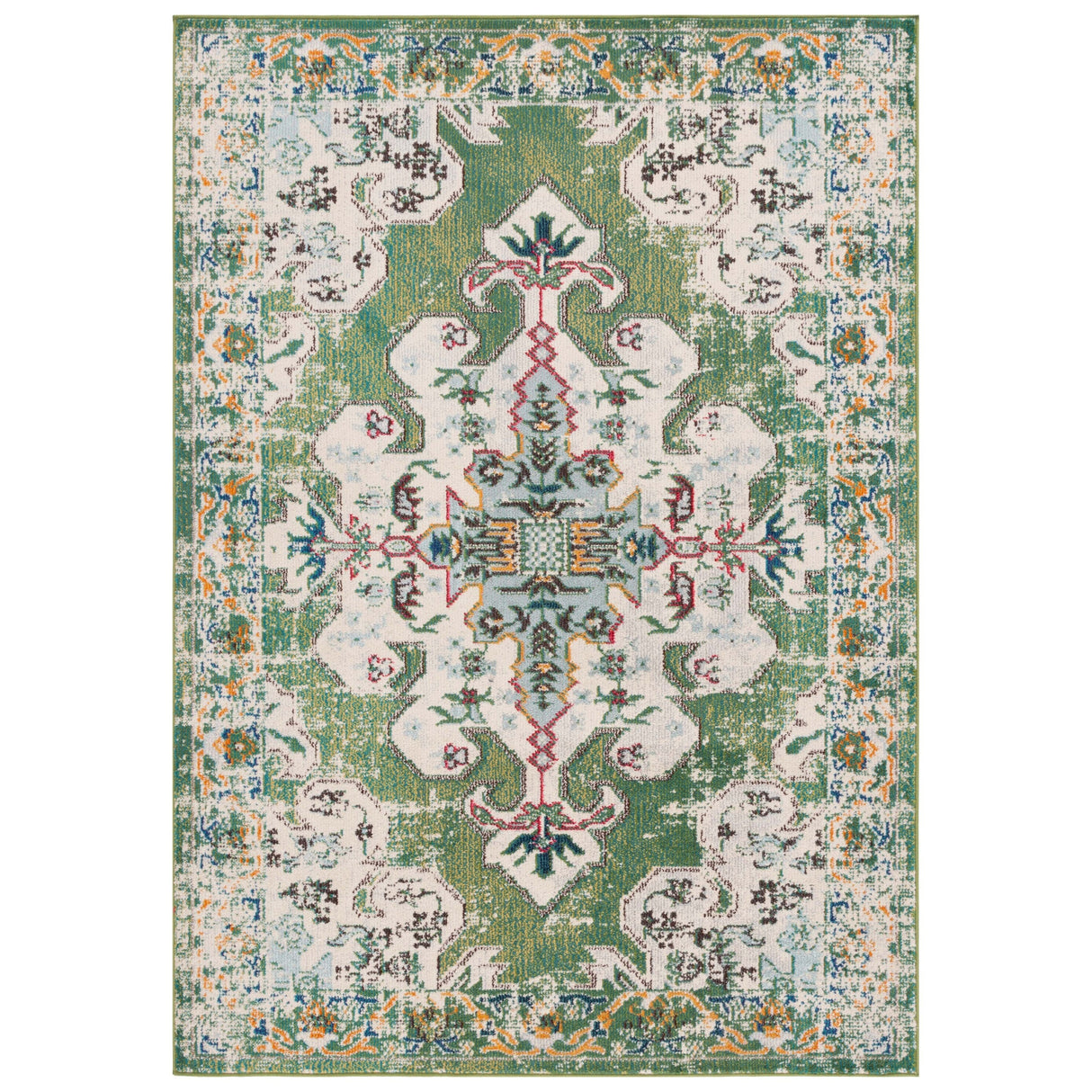 SAFAVIEH Madison Marilou Boho Medallion Distressed Area Rug