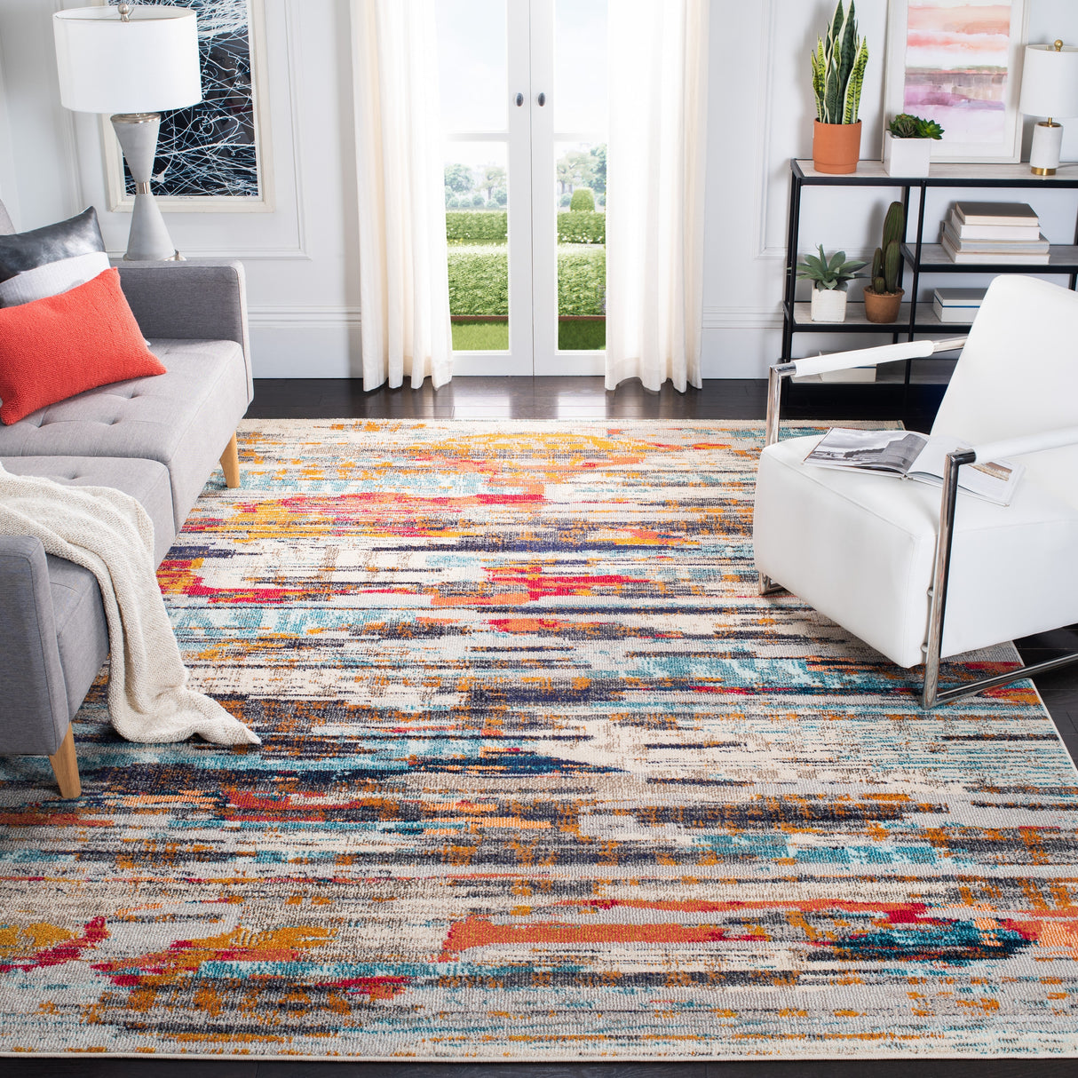 SAFAVIEH Madison Raquel Modern Abstract Rug