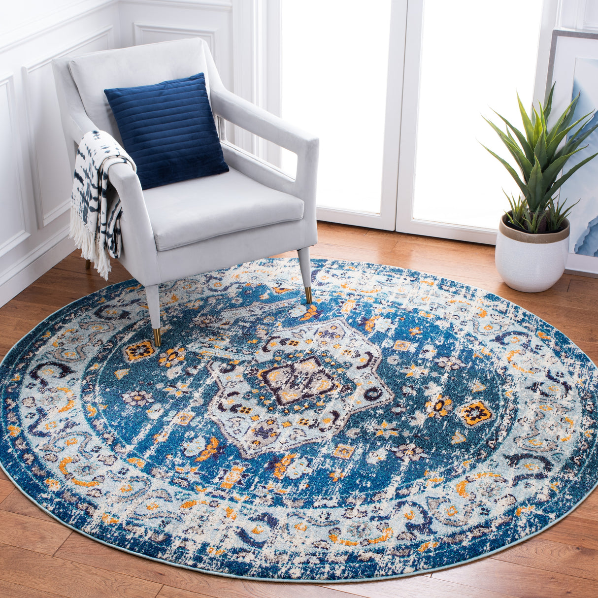 SAFAVIEH Madison Willodean Boho Oriental Distressed Rug