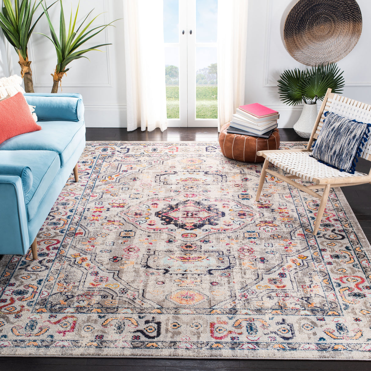 SAFAVIEH Madison Willodean Boho Oriental Distressed Rug