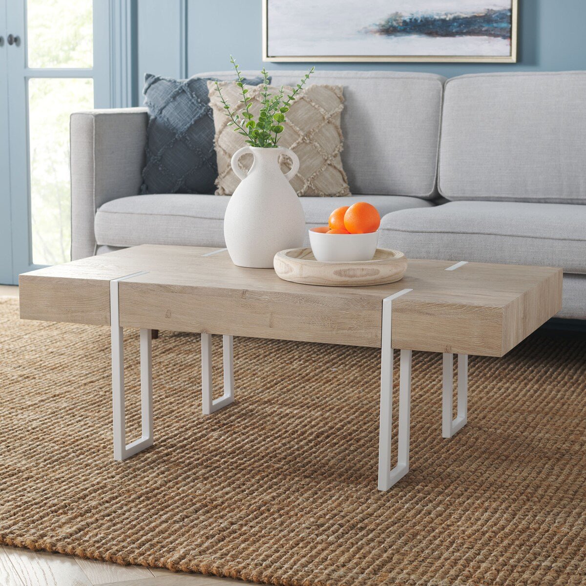 SAFAVIEH Maebelle Coffee Table - 43" W x 24" D x 16" H - 43Wx24Dx16H