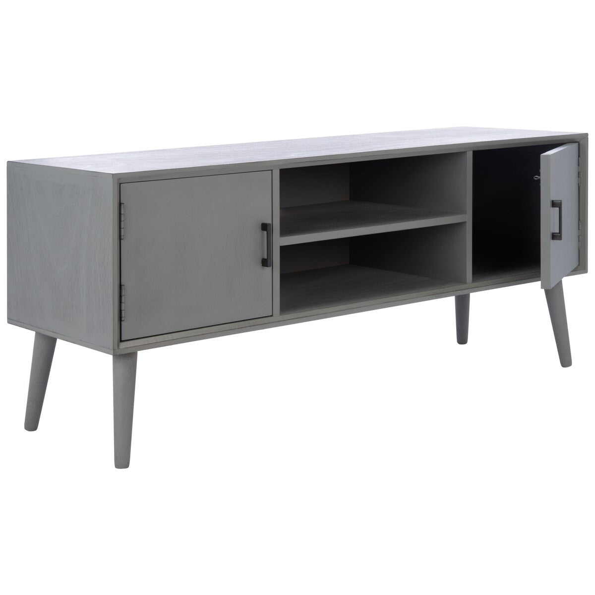 SAFAVIEH Maegan Mid-Century 47-inch Storage Media TV Stand - 47.3" W x 15.8" L x 20" H - 47Wx16Dx20H