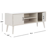 SAFAVIEH Maegan Mid-Century 47-inch Storage Media TV Stand - 47.3" W x 15.8" L x 20" H - 47Wx16Dx20H