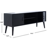 SAFAVIEH Maegan Mid-Century 47-inch Storage Media TV Stand - 47.3" W x 15.8" L x 20" H - 47Wx16Dx20H