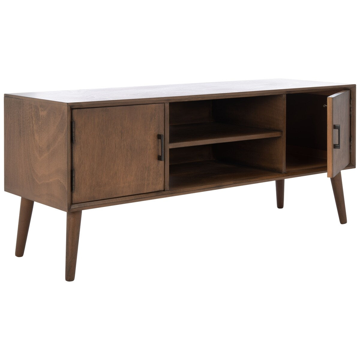 SAFAVIEH Maegan Mid-Century 47-inch Storage Media TV Stand - 47.3" W x 15.8" L x 20" H - 47Wx16Dx20H