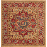 SAFAVIEH Mahal Beverley Traditional Grandeur Red/ Natural Rug