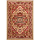 SAFAVIEH Mahal Beverley Traditional Grandeur Red/ Natural Rug