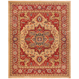 SAFAVIEH Mahal Beverley Traditional Grandeur Red/ Natural Rug