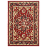 SAFAVIEH Mahal Beverley Traditional Grandeur Red/ Natural Rug