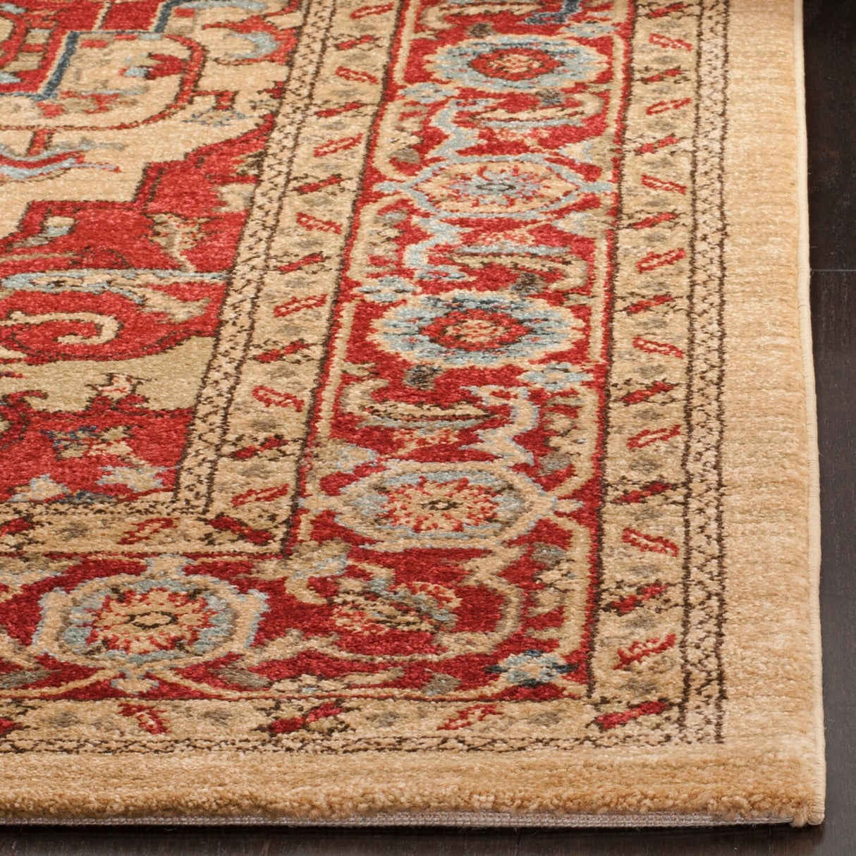 SAFAVIEH Mahal Beverley Traditional Grandeur Red/ Natural Rug