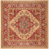 SAFAVIEH Mahal Beverley Traditional Grandeur Red/ Natural Rug