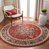 SAFAVIEH Mahal Beverley Traditional Grandeur Red/ Natural Rug