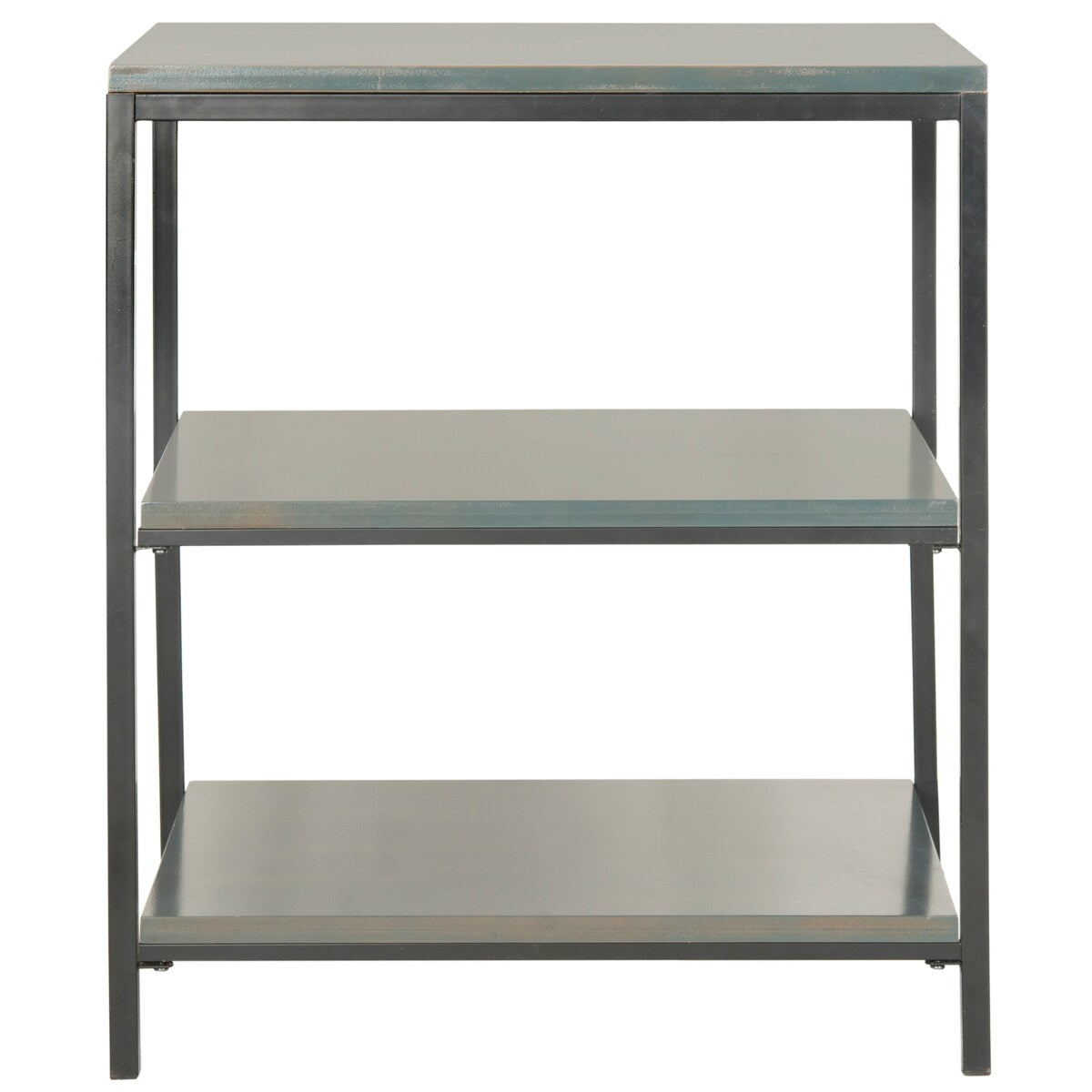 SAFAVIEH Mai Dark Teal Shelf Unit - 24" x 18.1" x 28.1" - 24Wx18Dx28H