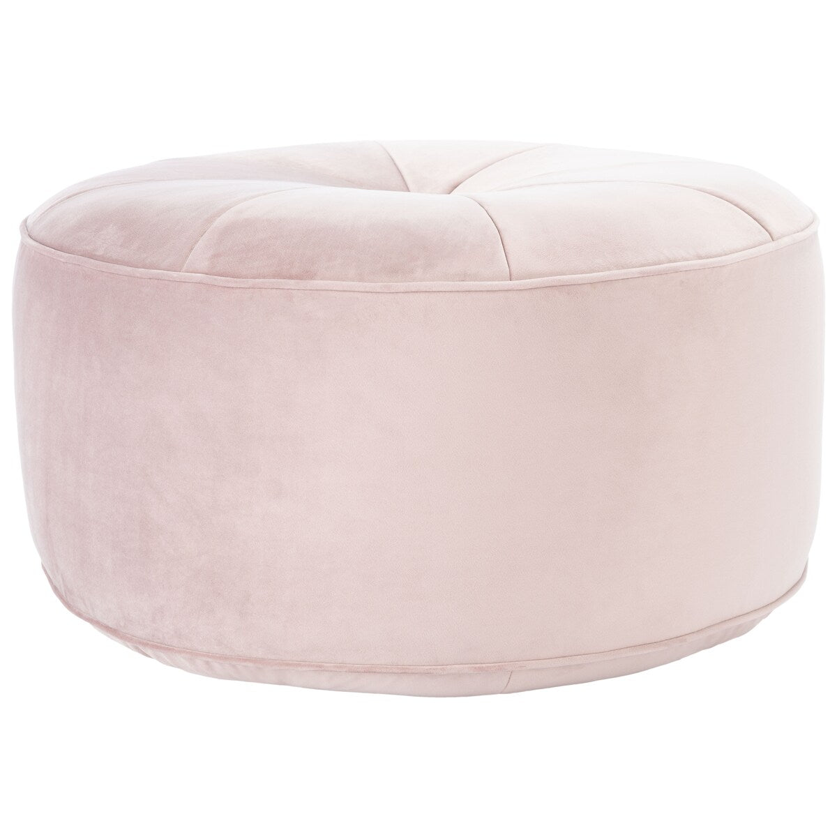 SAFAVIEH Maia Round Velvet Pouf Ottoman