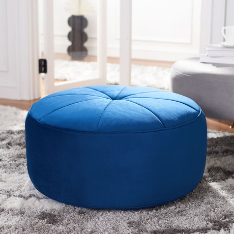 SAFAVIEH Maia Round Velvet Pouf Ottoman