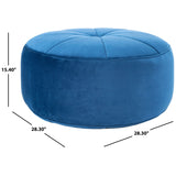 SAFAVIEH Maia Round Velvet Pouf Ottoman