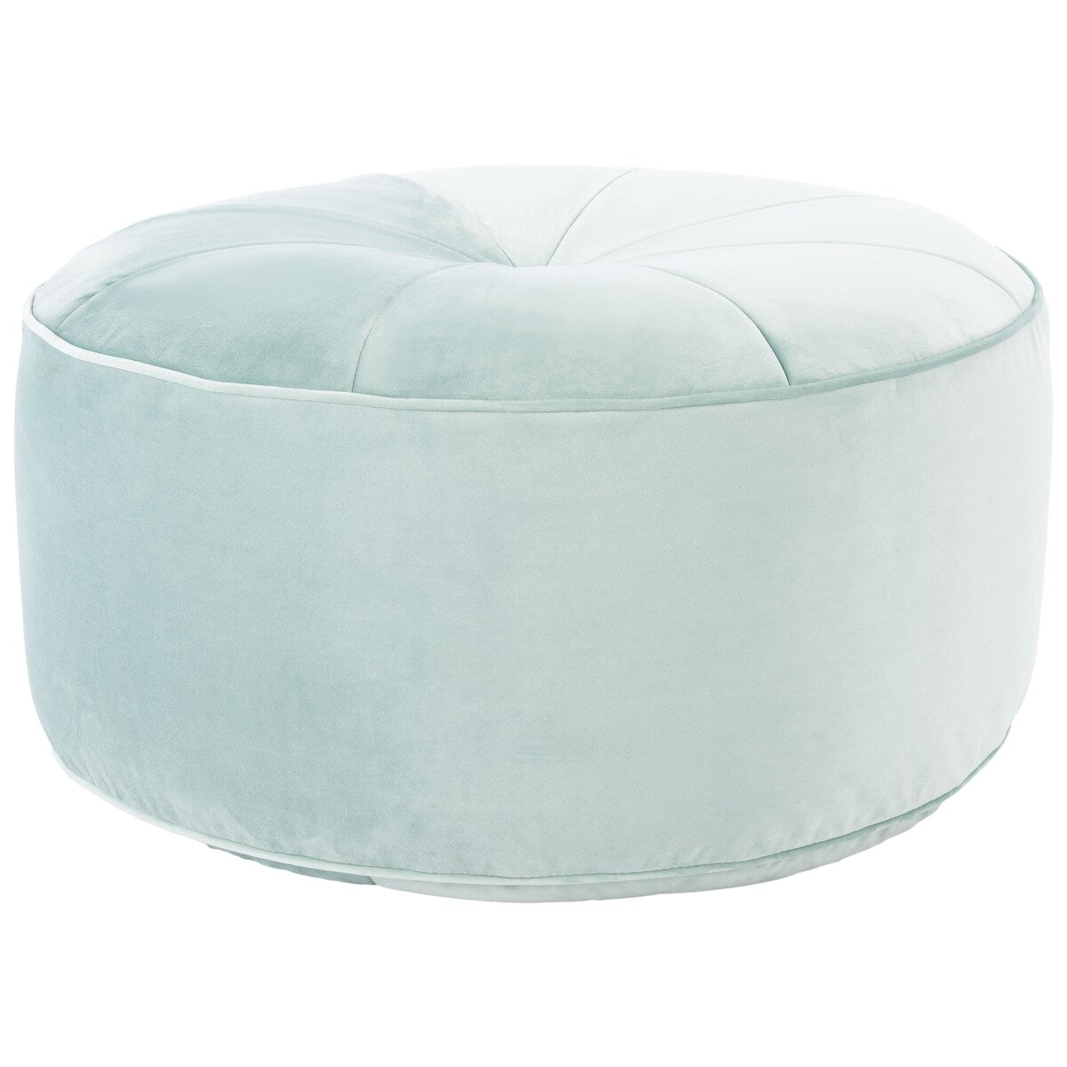 SAFAVIEH Maia Round Velvet Pouf Ottoman