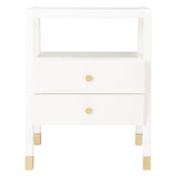 SAFAVIEH Mallaury 2-Drawer 1-Shelf Accent Table - 19" W x 15" L x 24" H - 19Wx15Dx24H