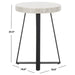 SAFAVIEH Mallie Round Accent Table - 18" L x 18" D x 24" H - 18Wx18Dx24H