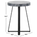 SAFAVIEH Mallie Round Accent Table - 18" L x 18" D x 24" H - 18Wx18Dx24H