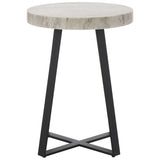 SAFAVIEH Mallie Round Accent Table - 18" L x 18" D x 24" H - 18Wx18Dx24H