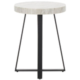 SAFAVIEH Mallie Round Accent Table - 18" L x 18" D x 24" H - 18Wx18Dx24H