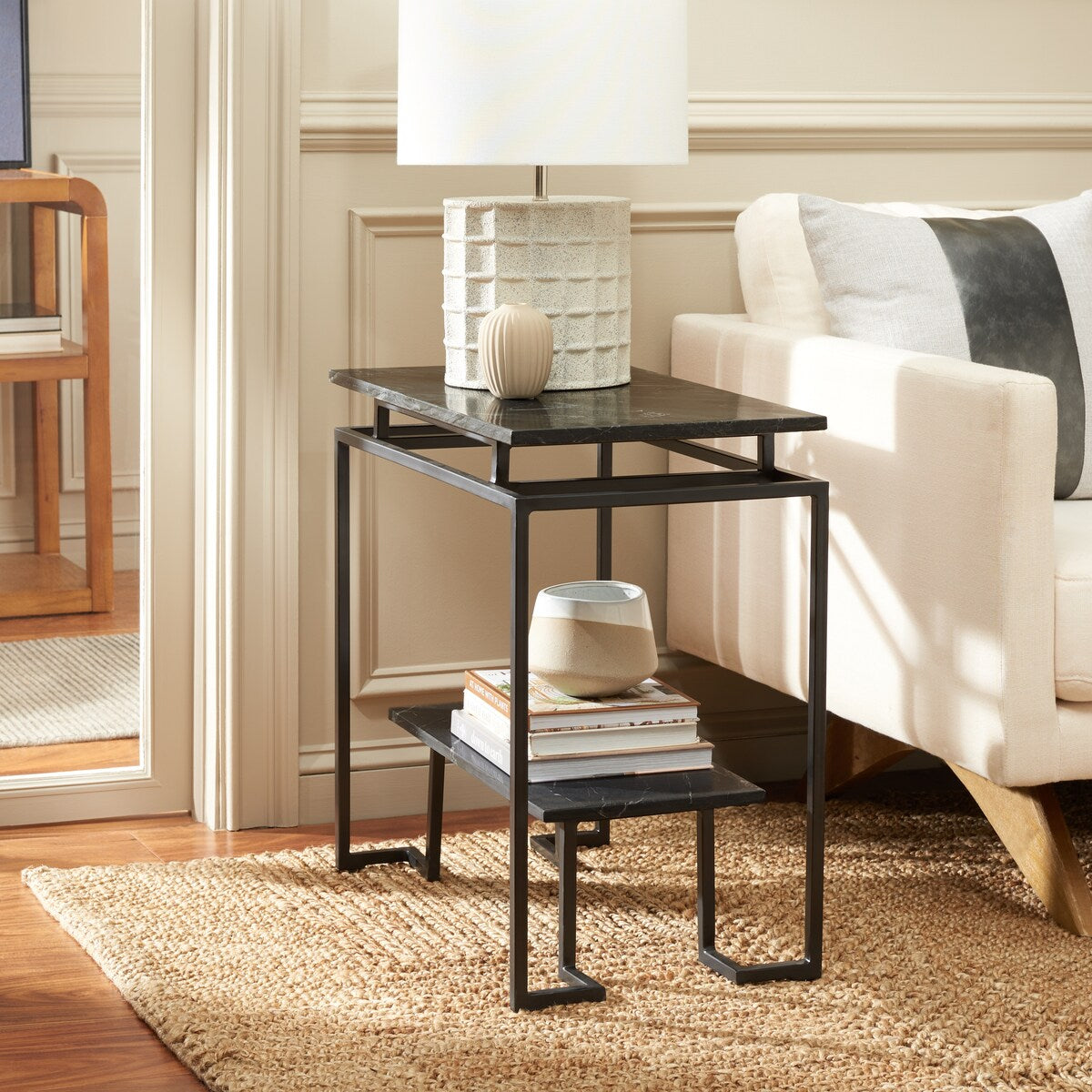 SAFAVIEH Malvina Single Shelf Rectangle Accent Table - 24" L x 14" D x 24" H - 24Wx14Dx24H