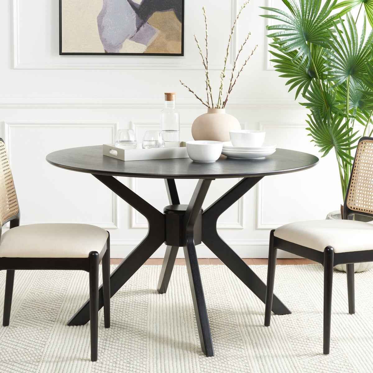 SAFAVIEH Marge Round Dining Table - 47.2" W x 47.2" L x 29.9" H - 47Wx47Dx30H