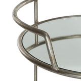 SAFAVIEH Margene Silver/ Mirror Top Bar Cart - 22" x 22" x 35.4" - 22Wx22Dx35H