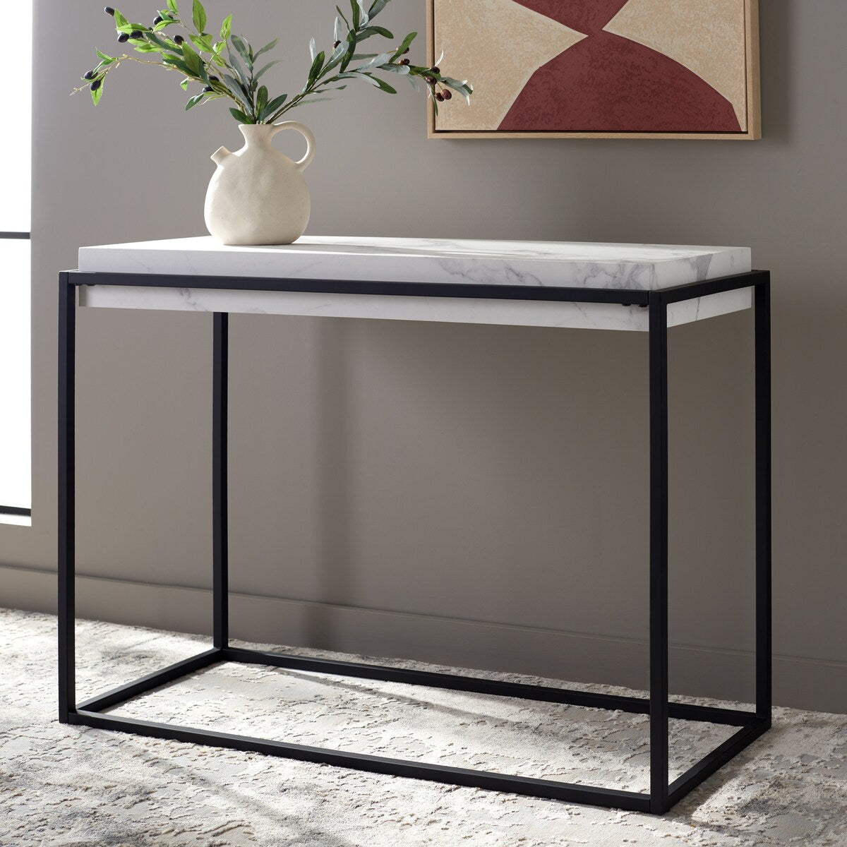 SAFAVIEH Mariam Console Table - 41" W x 17" D x 32" H - 41Wx17Dx32H