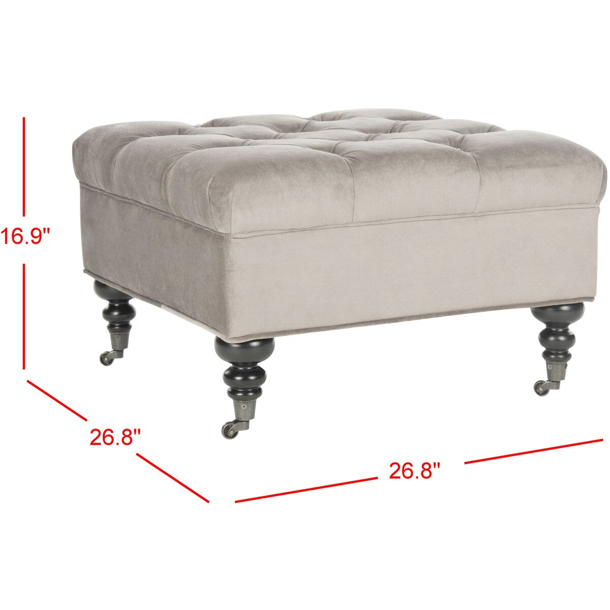 SAFAVIEH Mariana Taupe Ottoman