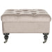 SAFAVIEH Mariana Taupe Ottoman