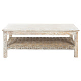 SAFAVIEH Maribeth White Coffee Table - 43.7" x 26.2" x 15.7" - 44Wx26Dx16H