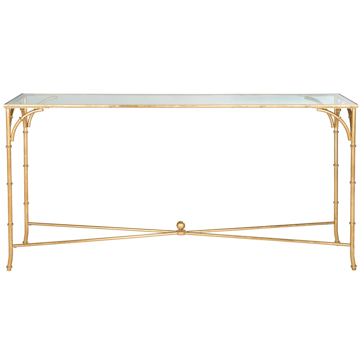 SAFAVIEH Marilee Gold Console Table - 63" x 16" x 32" - 63Wx16Dx32H