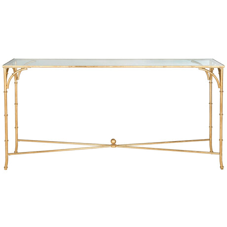 SAFAVIEH Marilee Gold Console Table - 63" x 16" x 32" - 63Wx16Dx32H