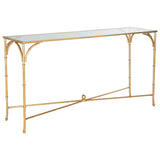 SAFAVIEH Marilee Gold Console Table - 63" x 16" x 32" - 63Wx16Dx32H