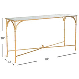 SAFAVIEH Marilee Gold Console Table - 63" x 16" x 32" - 63Wx16Dx32H