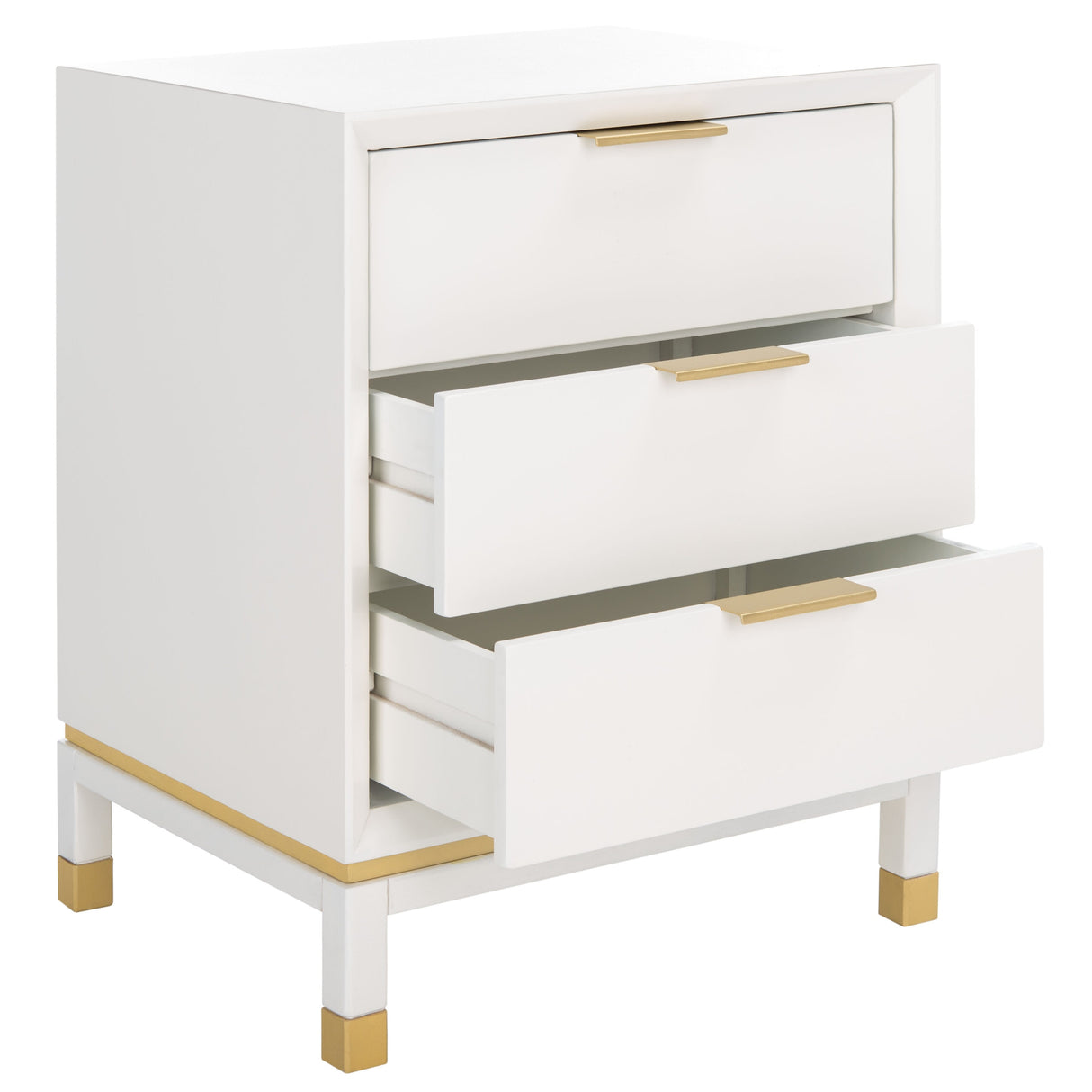 SAFAVIEH Marilia 3-Drawer Nightstand Accent Table