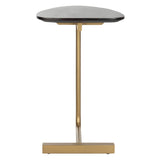 SAFAVIEH Marjorie C-Table-Black / Gold - 19" x 15" x 25" - 19Wx15Dx25H