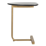 SAFAVIEH Marjorie C-Table-Black / Gold - 19" x 15" x 25" - 19Wx15Dx25H