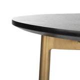 SAFAVIEH Marjorie C-Table-Black / Gold - 19" x 15" x 25" - 19Wx15Dx25H