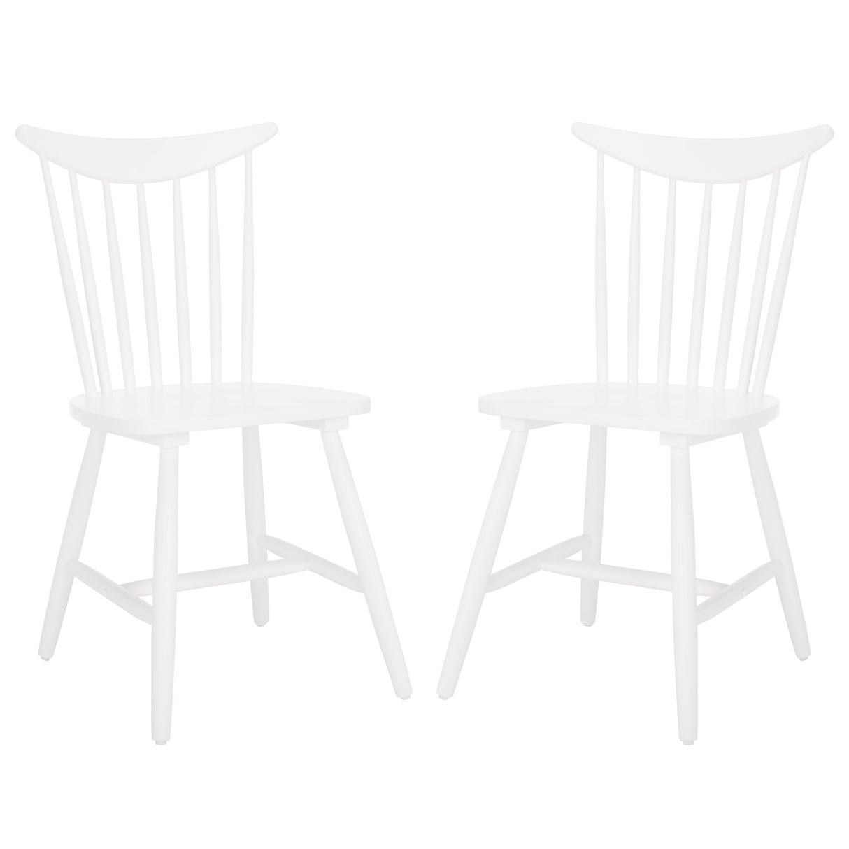 SAFAVIEH Marjory Farmhouse Spindle Dining Chair (Set of 2) - 21 In. W x 19 In. D x 34 In. H - 21Wx19Dx34H