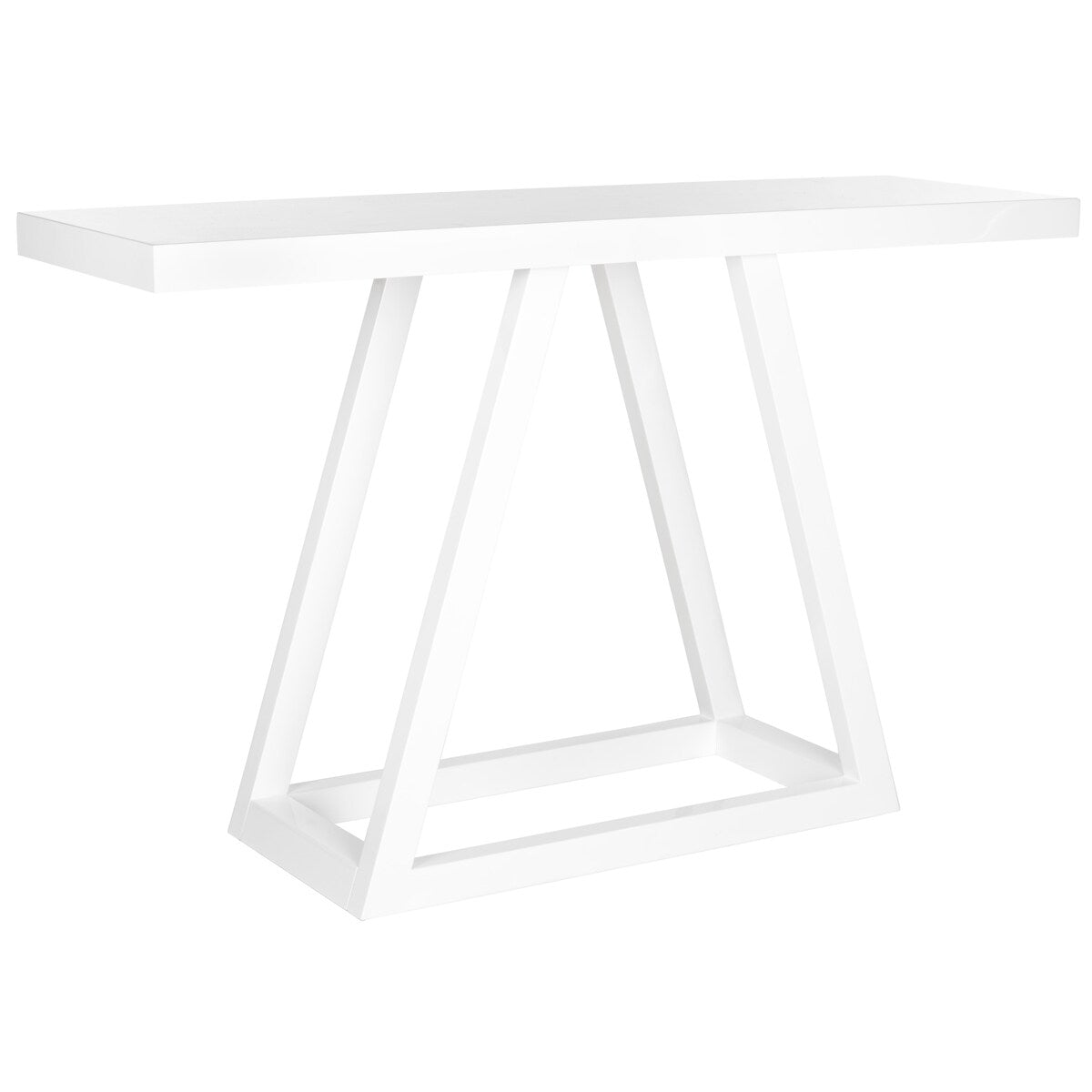 SAFAVIEH Marla White Lacquer Console - 51" x 15.6" x 31.5" - 51Wx16Dx32H